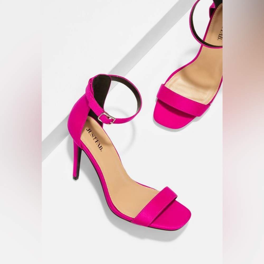 JustFab Dress Sandals – Gia (Berry), Size 6 – Good Condition - Picture 2 of 10